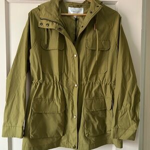 Olive Green Tradlands Berkeley Anorak Women's Jacket M